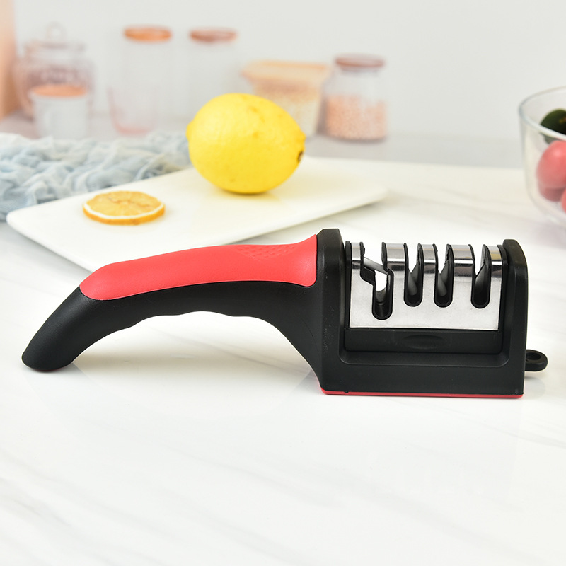 Likron Watches Professional 4-Stage Kitchen Knife Sharpener Restore Your Blades to Precision Sharpness Effortlessly