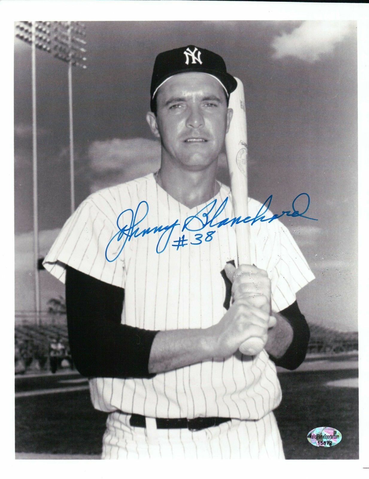 Johnny Blanchard Signed 8X10 Photo Poster painting #38