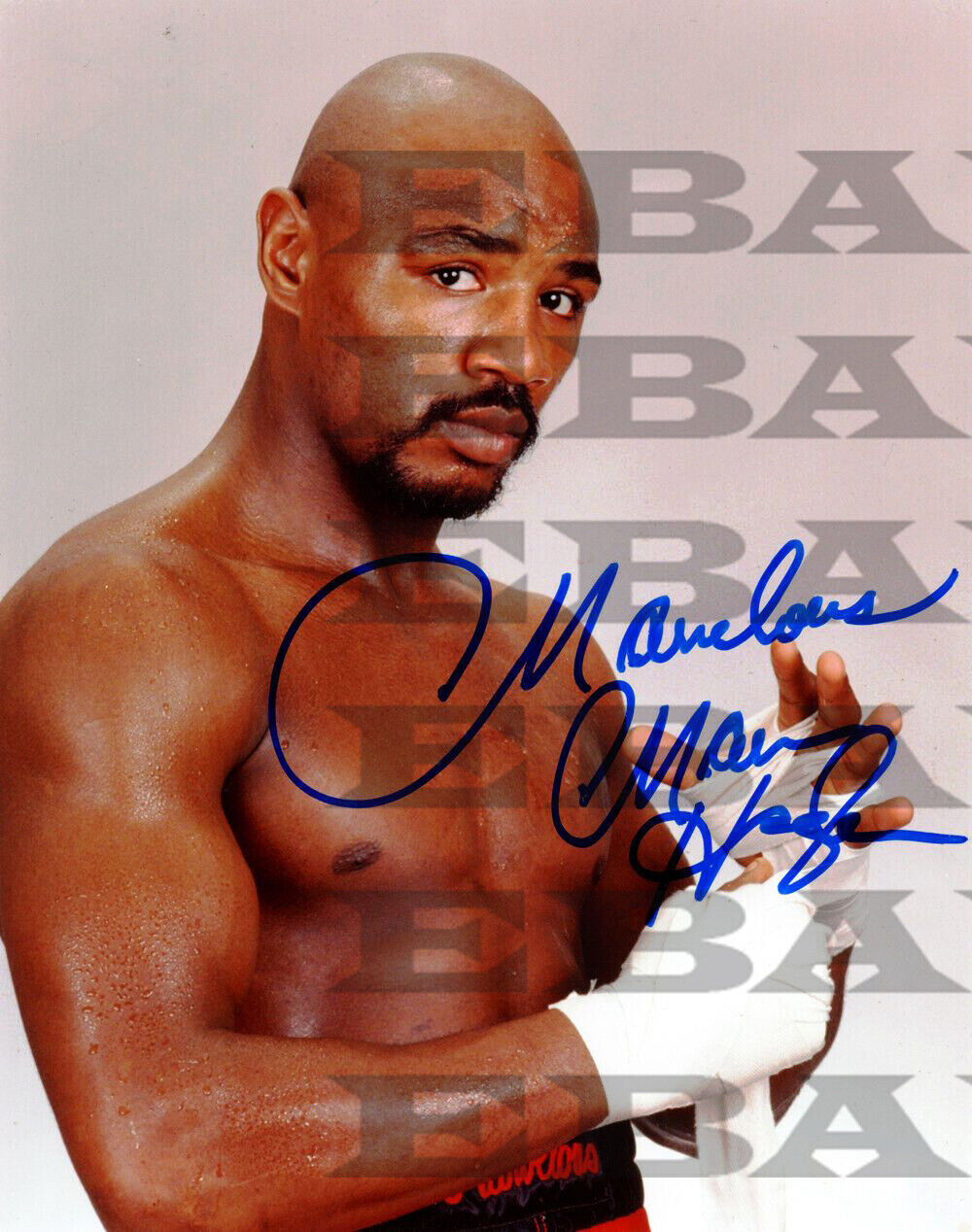 Marvelous Marvin Hagler Signed Autographed 8x10 Photo Poster painting Reprint