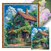 Flower House-11CT Stamped Cross Stitch 45*55cm/17.72*21.65in