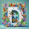 Butterfly Flower D 5D Partial Drill DIY Diamond Painting Kit 30*30cm