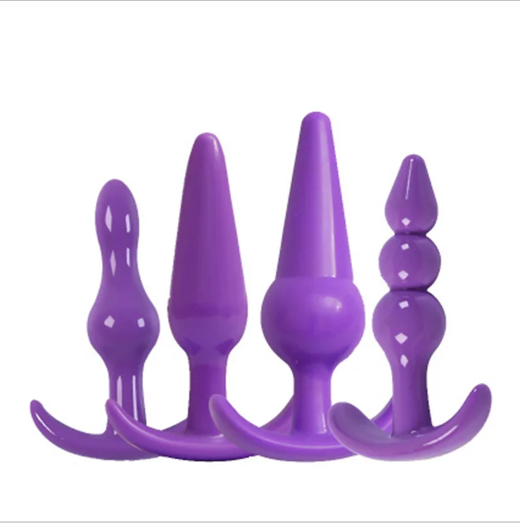 4pcs Anal Plugs For Beginners - Rose Toy