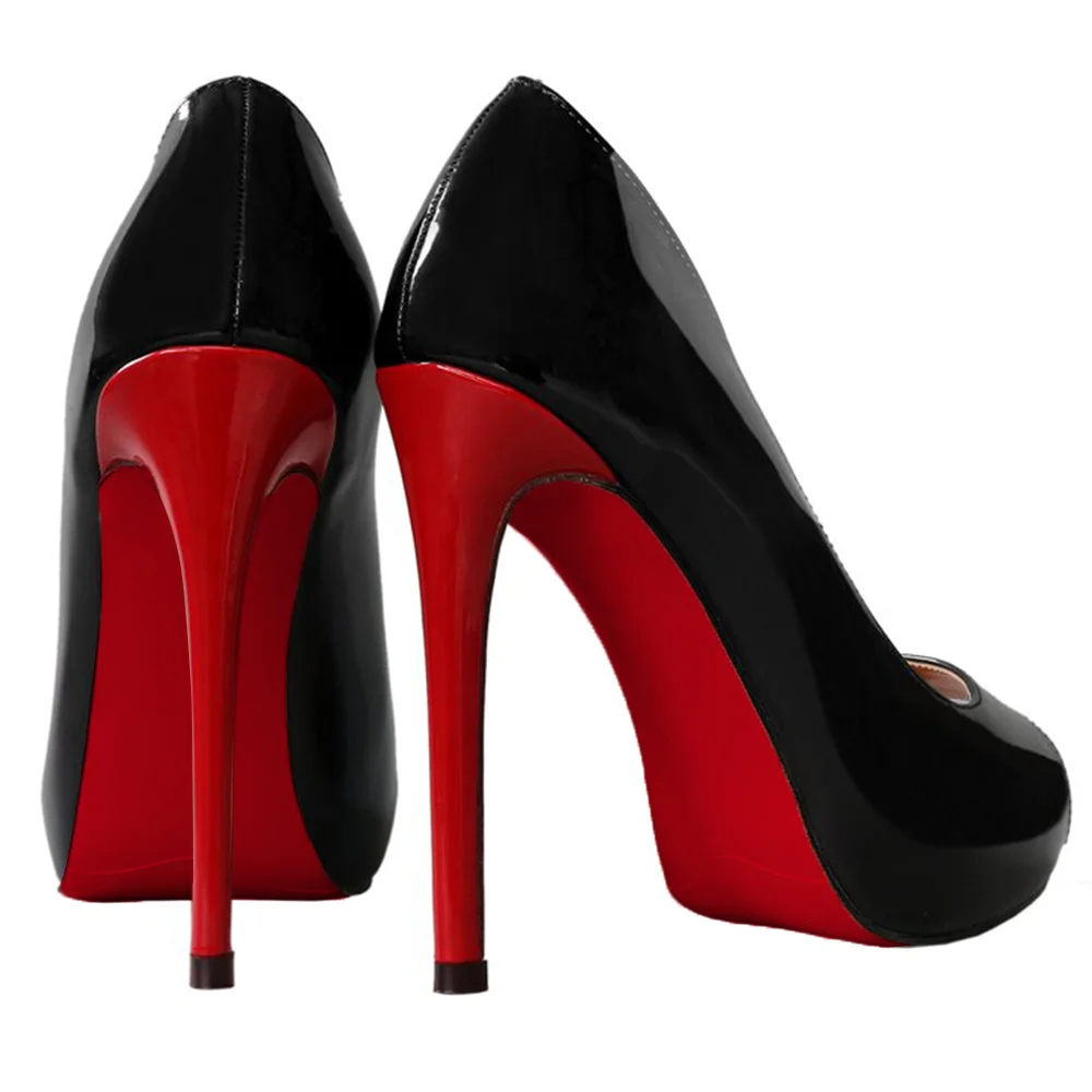 120mm Red Bottom Women's Platforms Heels Party Wedding Pumps-MERUMOTE