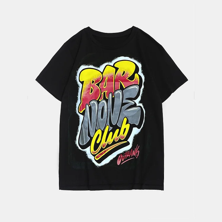 Plus Size Black Bar Nove Club T-Shirt