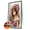 (40*60cm)Flower Beauty - Full Round Drill Diamond Painting