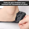 3 paires Chaussettes invisibles antid&eacute;rapantes