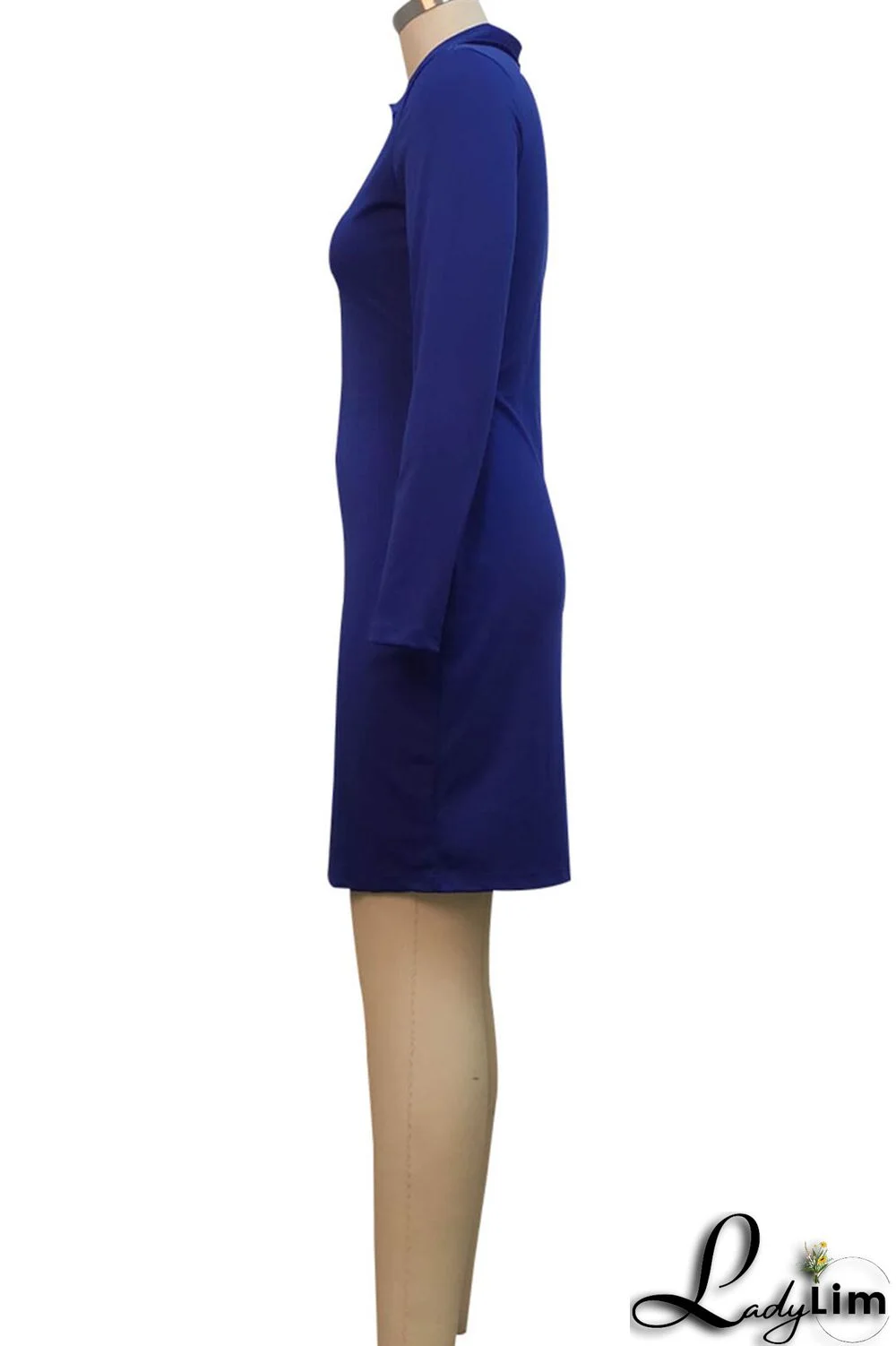 Pink Sexy Solid Split Joint Zipper Collar One Step Skirt Dresses