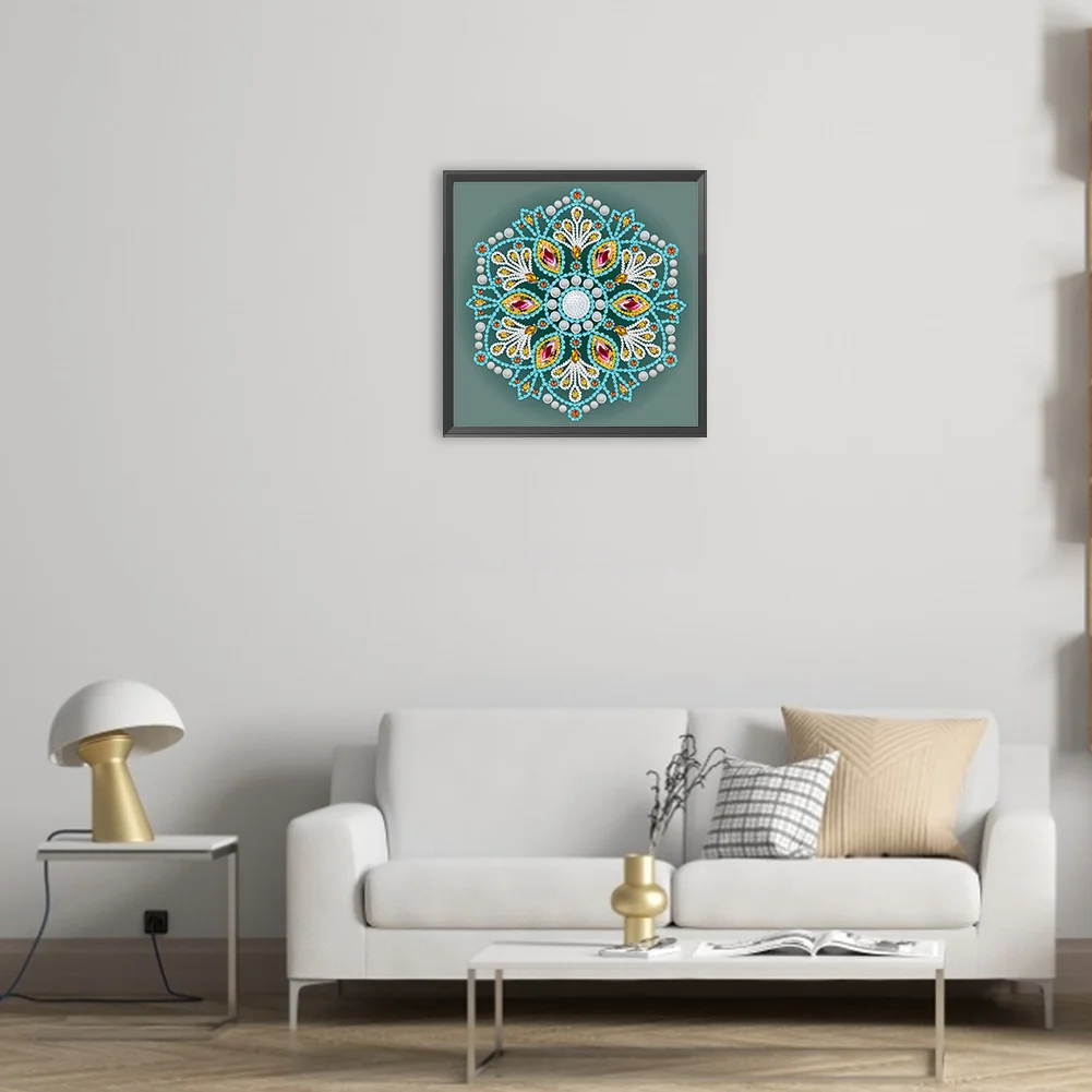 Diamond Painting - Partial Special Shaped Drill - Mandala(Canvas|30*30cm)