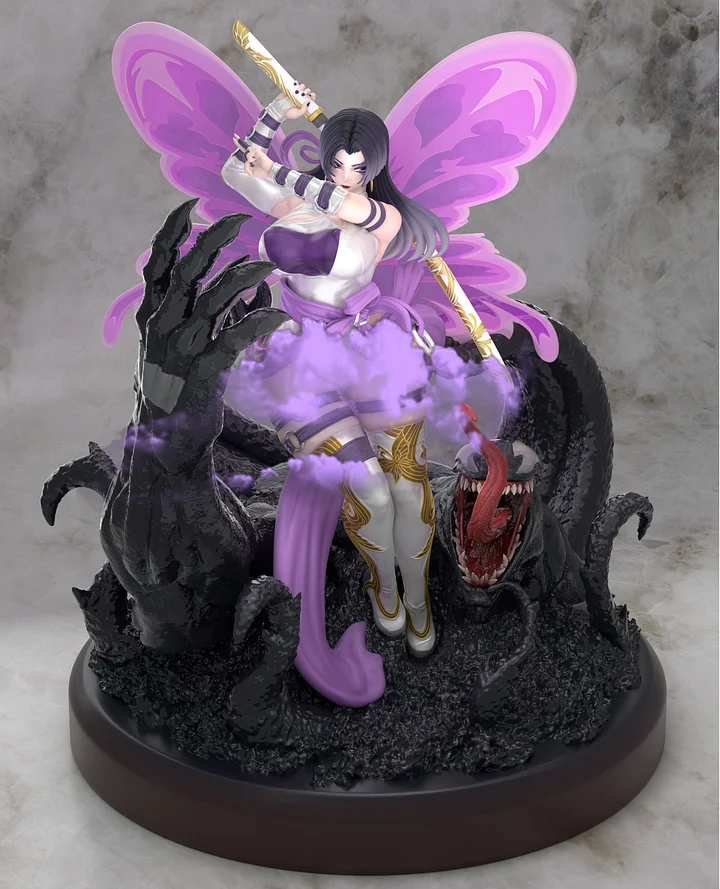 オブジェ Xing Zhe Studio - Marvel Series Psylocke & Venom 1/4 Statue(GK)