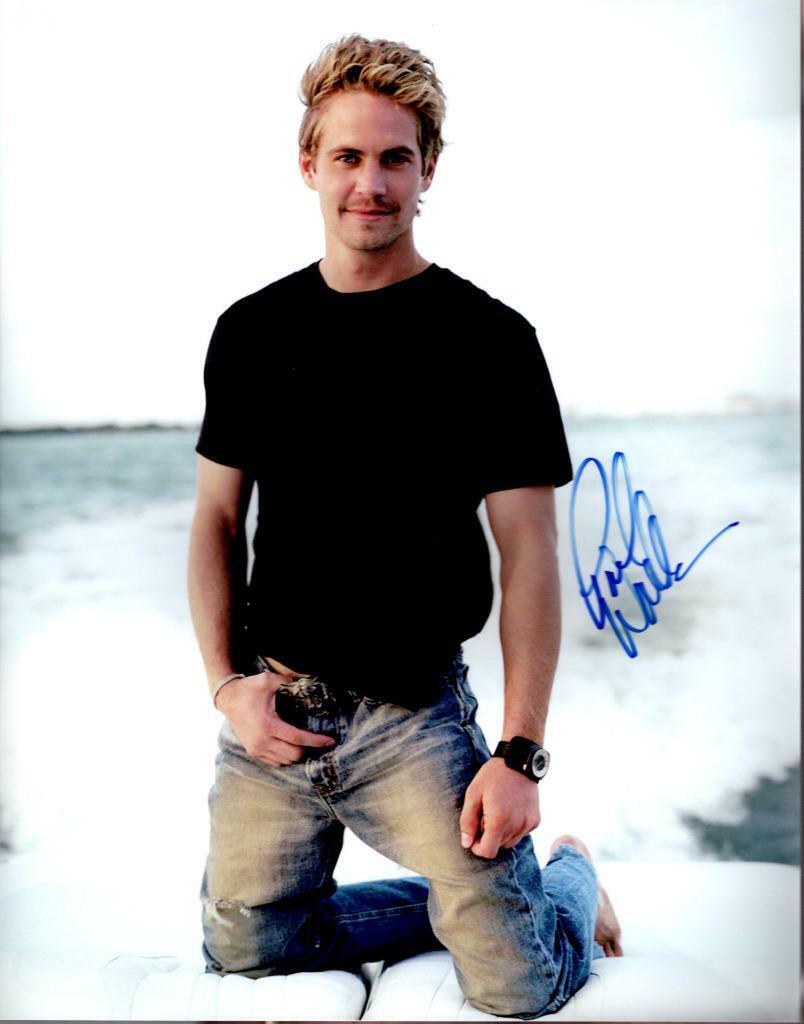 Paul Walker signed 11x14 Photo Poster painting with COA autographed Picture very nice