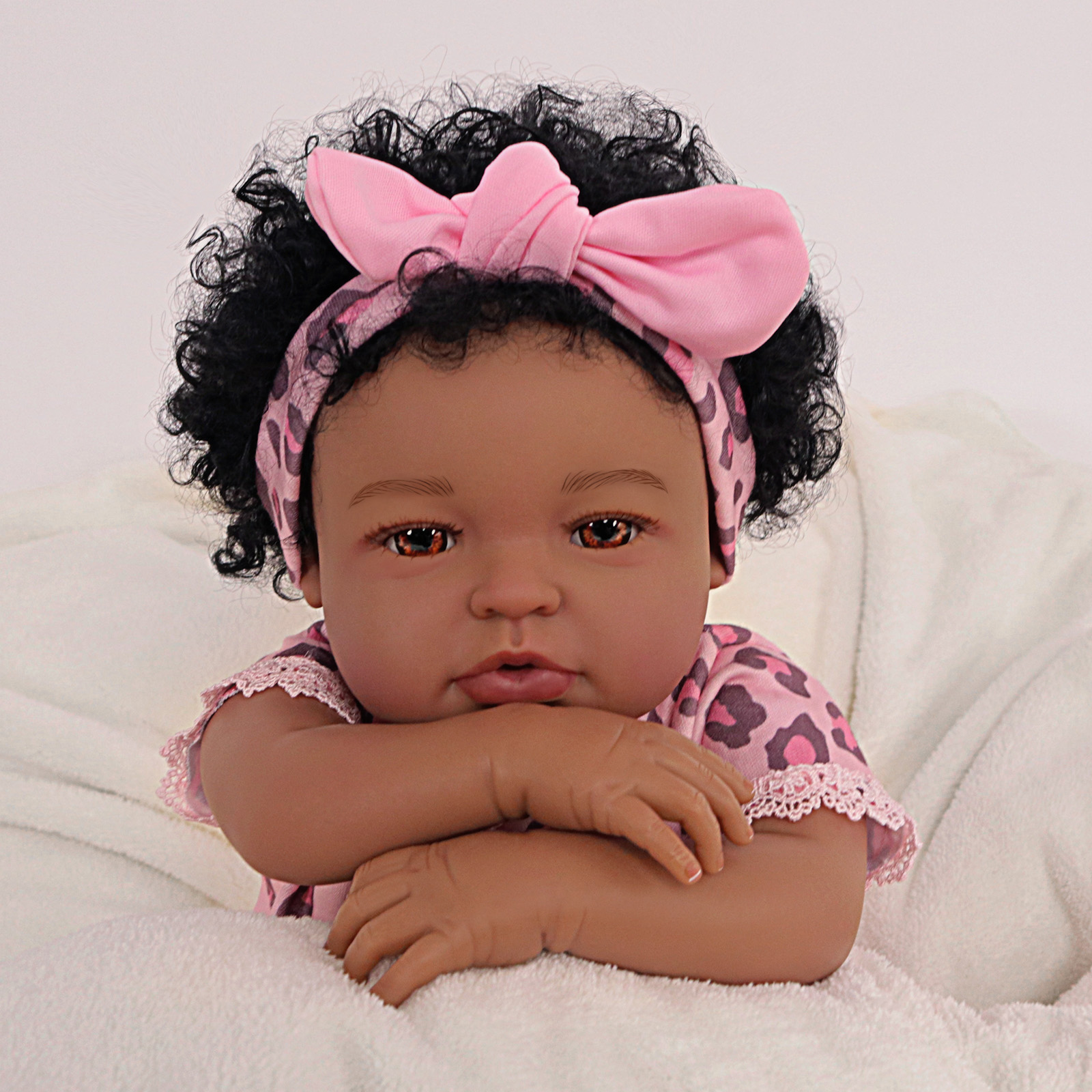 Babeside Quiet Reborn Baby Laney 20'' African American Older Girl Healing of the Heart