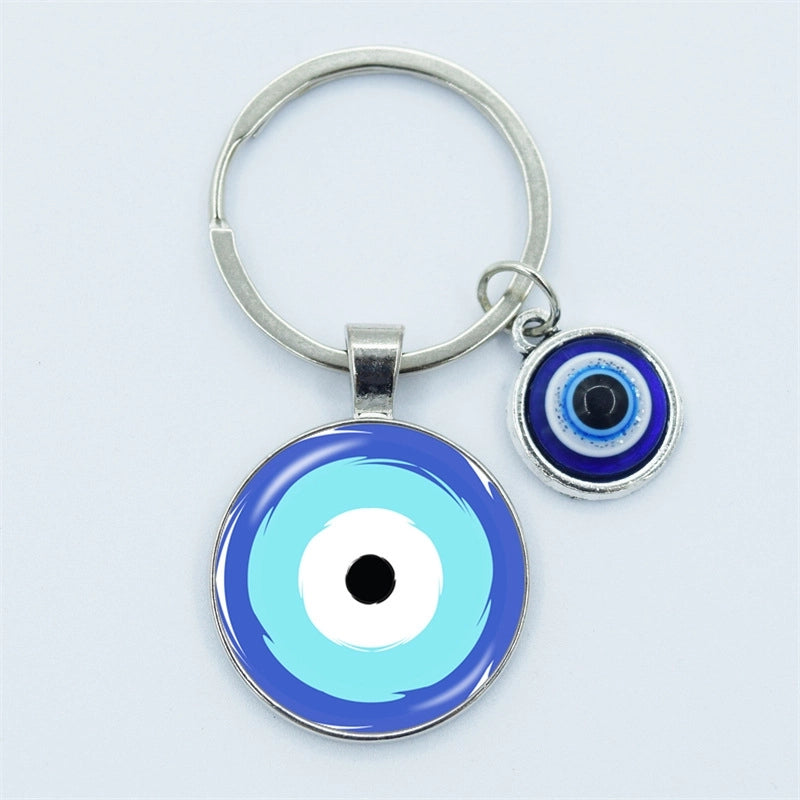 Vintage Style Minimalist Devil’s Eye Zinc Alloy Unisex Bag Pendant Keychain