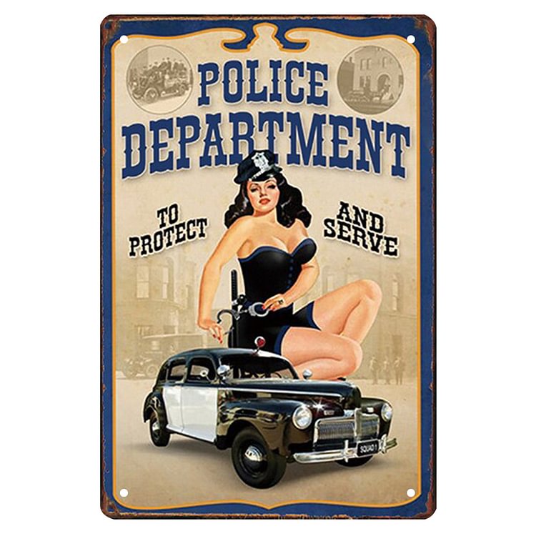 Pin Up Girl - Vintage Tin Signs/Wooden Signs 8*12Inch/12*16Inch