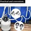 Threaded Connection Pumps Leak-proof Pool Hose Conversion Connector for 1.5&1.25 Inch Hoses Multi-Use for Swimming Pools Outdoors Activities Water Play