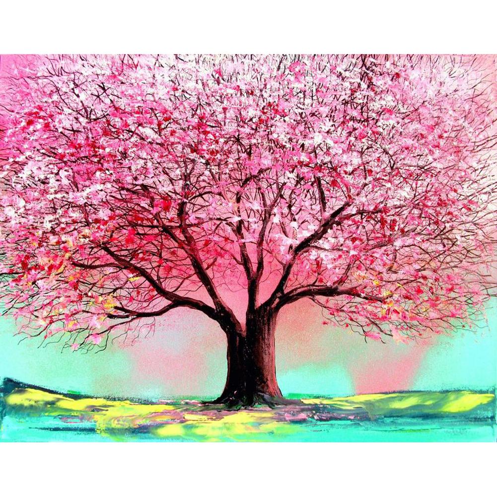 

50x40cm Square Drill Diamond Painting-Cherry Tree, 501 Original