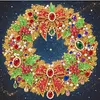 DIY Special Shape Diamond Painting Pearl Art With Inner Frame Kit 25x25cm(Christmas wreath)