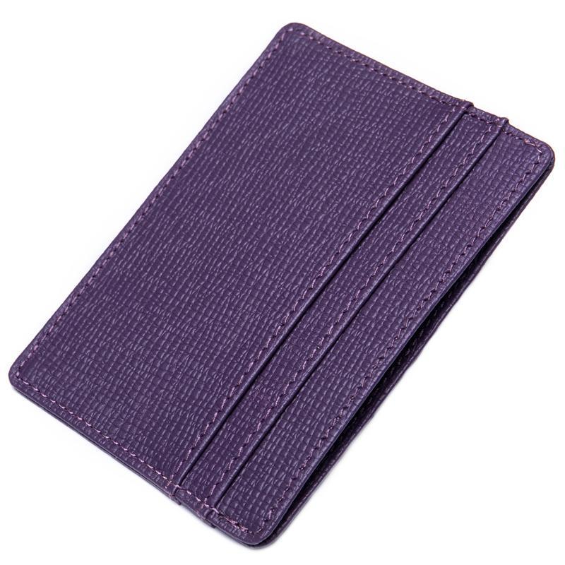 Casual Leather Solid Color Card Pack Change Purse