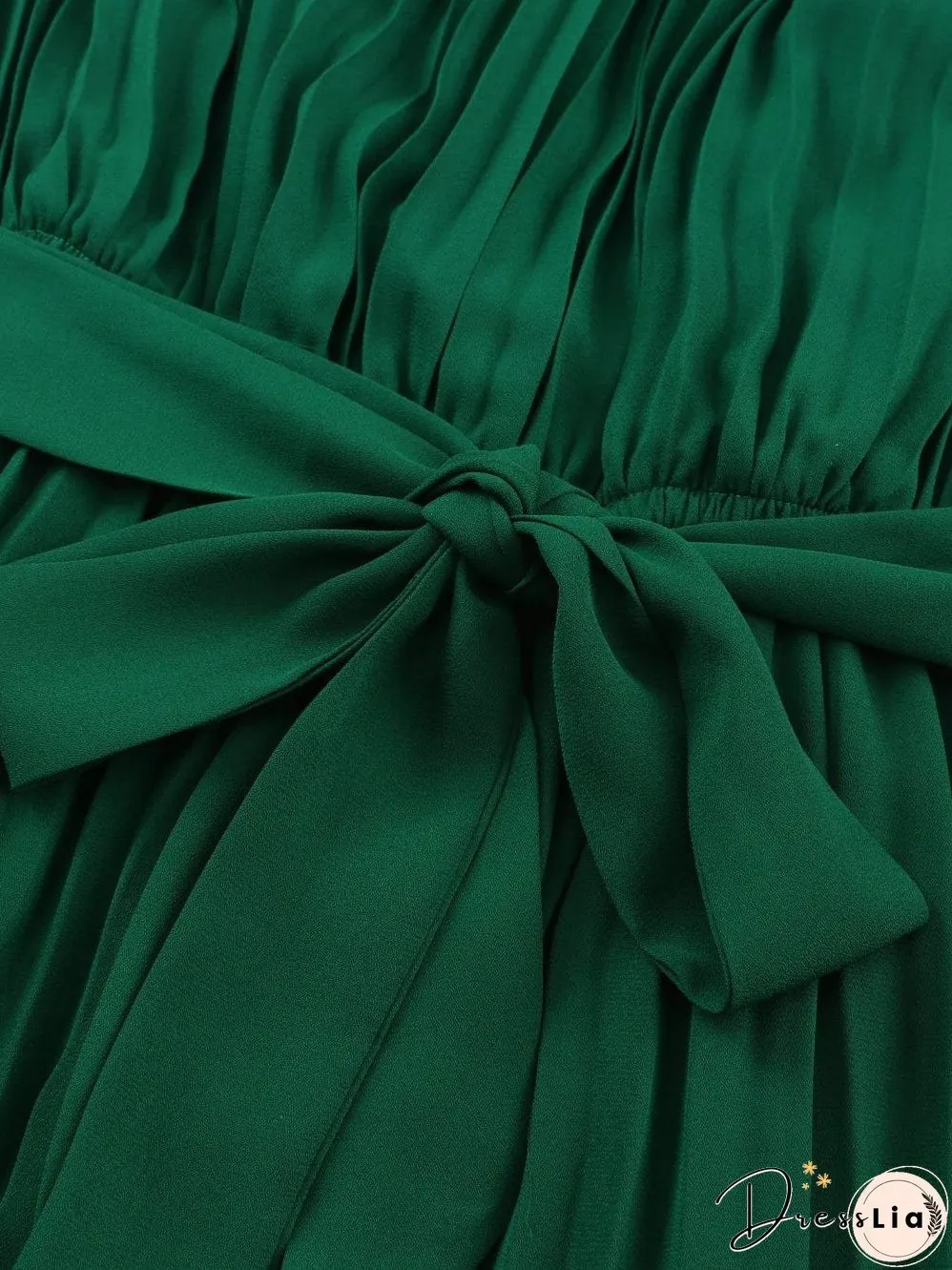 Emerald Green Pleated Jumpsuit