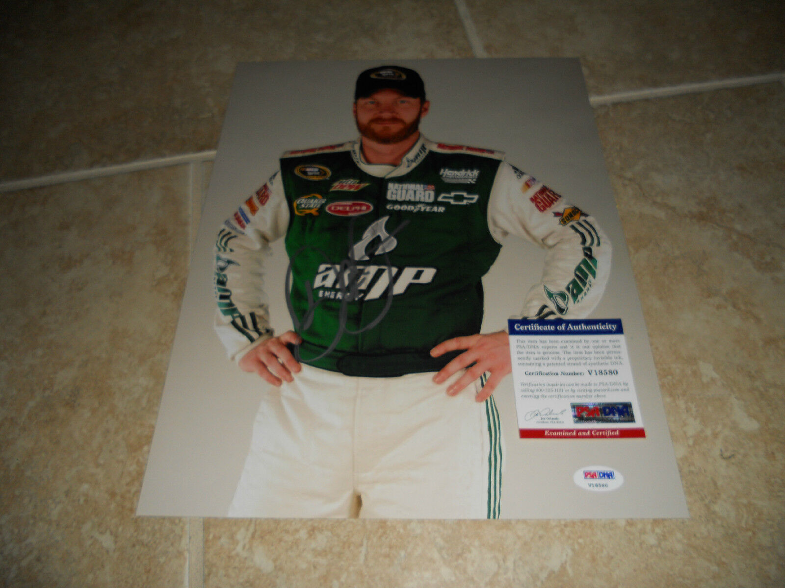 Dale Earnhardt JR Nascar Racing Signed 11x14 Photo Poster painting PSA Certified #3 F3