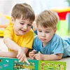 Autocollants de sc&egrave;ne pour enfants DIY Hand-on Puzzle Livres d'autocollants