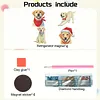 4PCS 2D/Flat Acrylic DIY Diamond Art Fridge Magnet Kit Labrador Retriever Design DIY Art Fridge Magnet Refrigerator Sticker Magnetic Diamond Art Decor Refrigerator Mailbox Home Decoration DIY Crafts