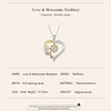 925 Sterling Silver Love & Moissanite Pendant Necklace