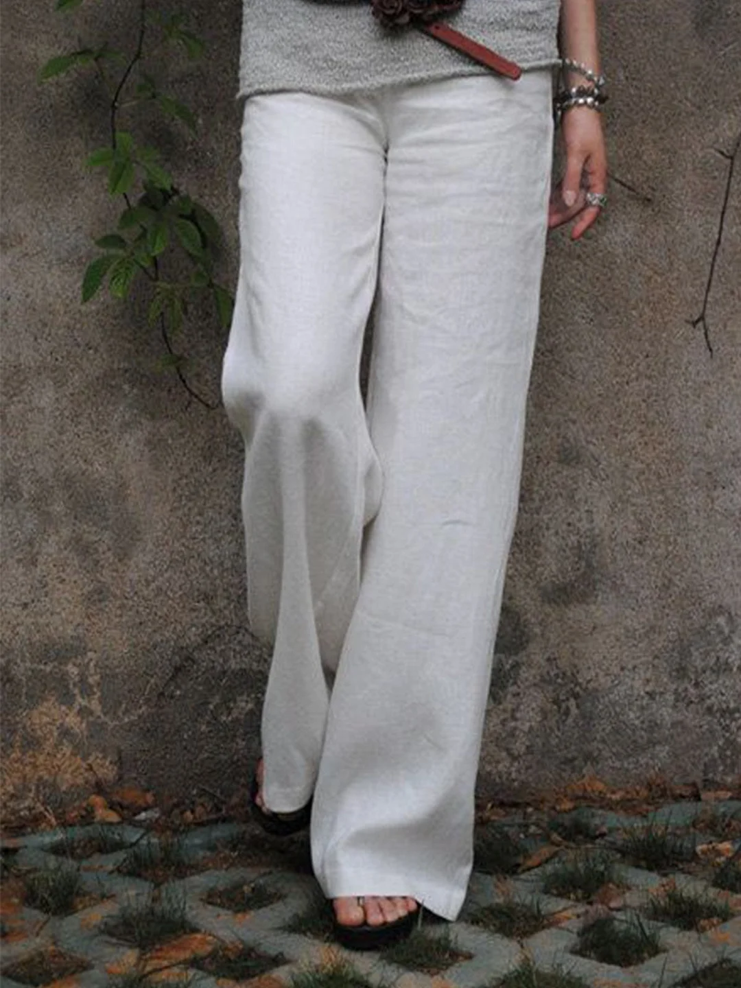 Women Going out Casual Cotton Solid Pants | EGEMISS