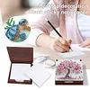 Wooden DIY Sea Turtle Diamond Painting Kit Note Box with 160 Papers for Office