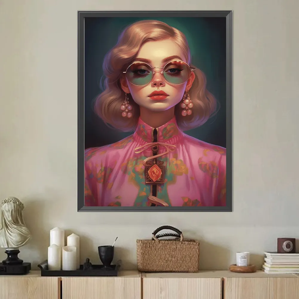 Diamond Painting - Full Round Drill - Girl(Canvas|40*50cm)