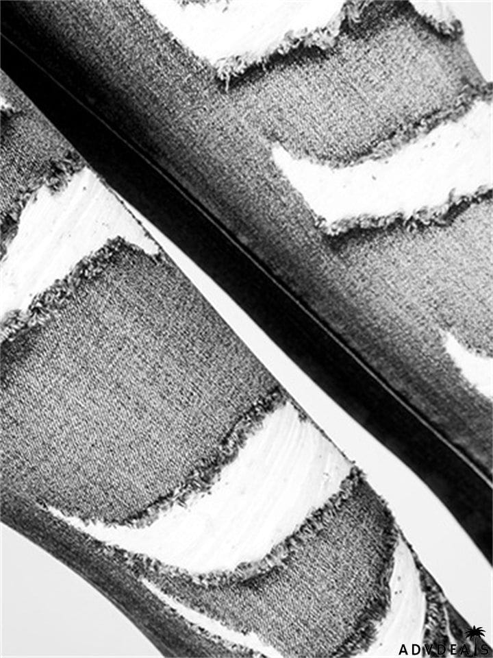 Youth Street Style Slim Fit Stretchy Ripped Denim Jeans for Women