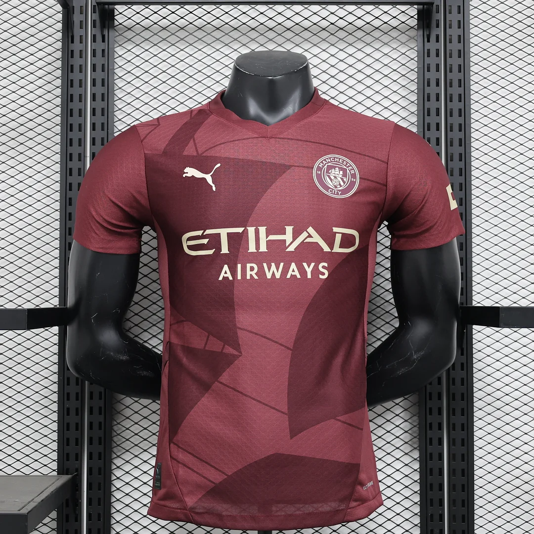 24/25 Manchester City Third Away Player Version Football T-Shirt Thai Quality