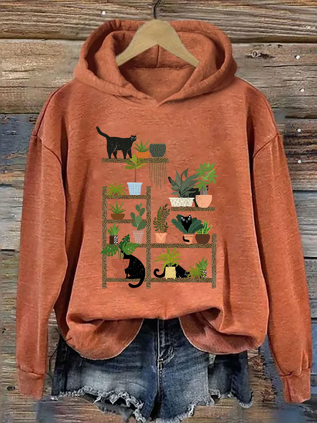 Cats and Plants Hoodie