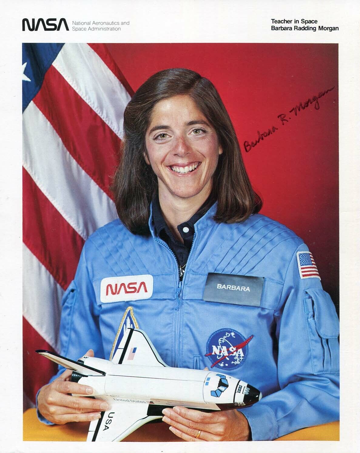 NASA ASTRONAUT Barbara R. Morgan autograph, signed Photo Poster painting & TLS