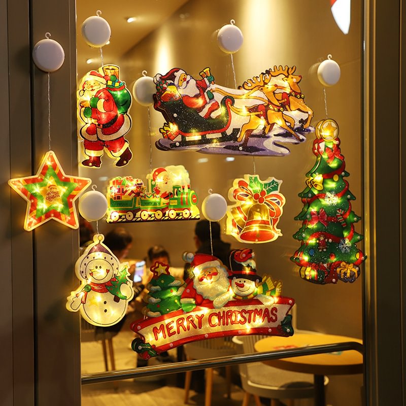 Musedesire™ Christmas Window Hanging Lights