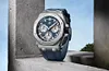 Blue Rubber Strap - Titanium Steel - Automatic - 43mm