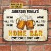 Nom personnalis&eacute;&nbsp;: bar &agrave; bi&egrave;re Enseigne Vintage M&eacute;tallique classiques