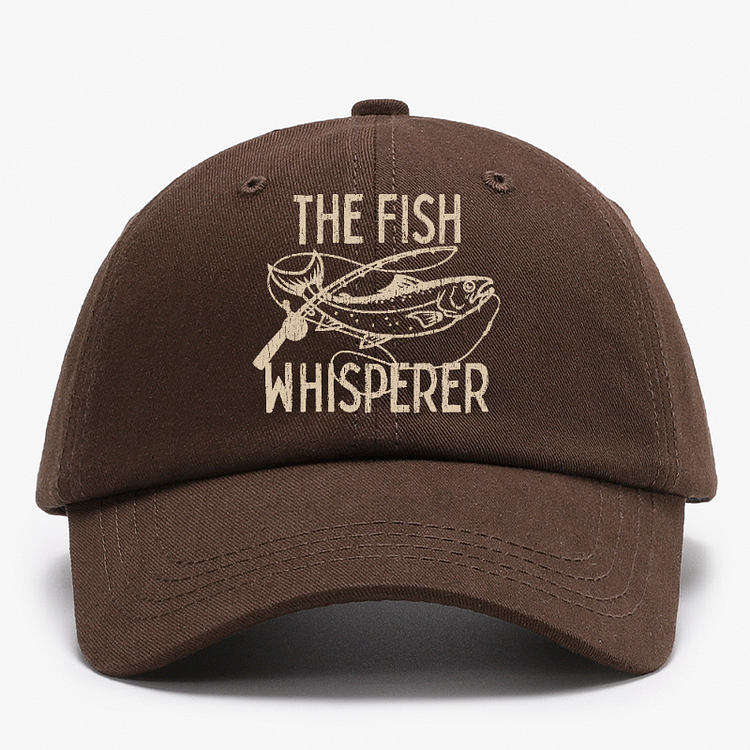 The Fish Whisperer Funny Fishing Baseball Hat