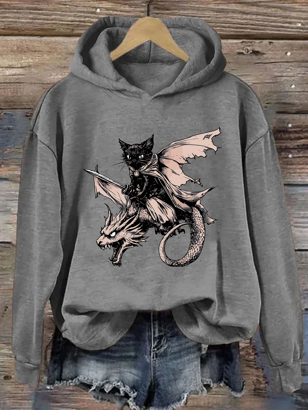 Funny Cat Dragon Hoodie