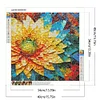 Diamond Painting-DIY Full Round Drill Stained Glass Flower(40*40 CM)