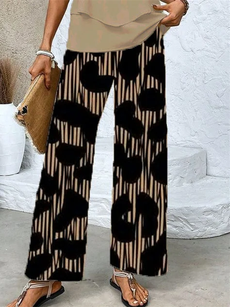 Women's Sleeveless Square Collar Graphic Printed Casual Set