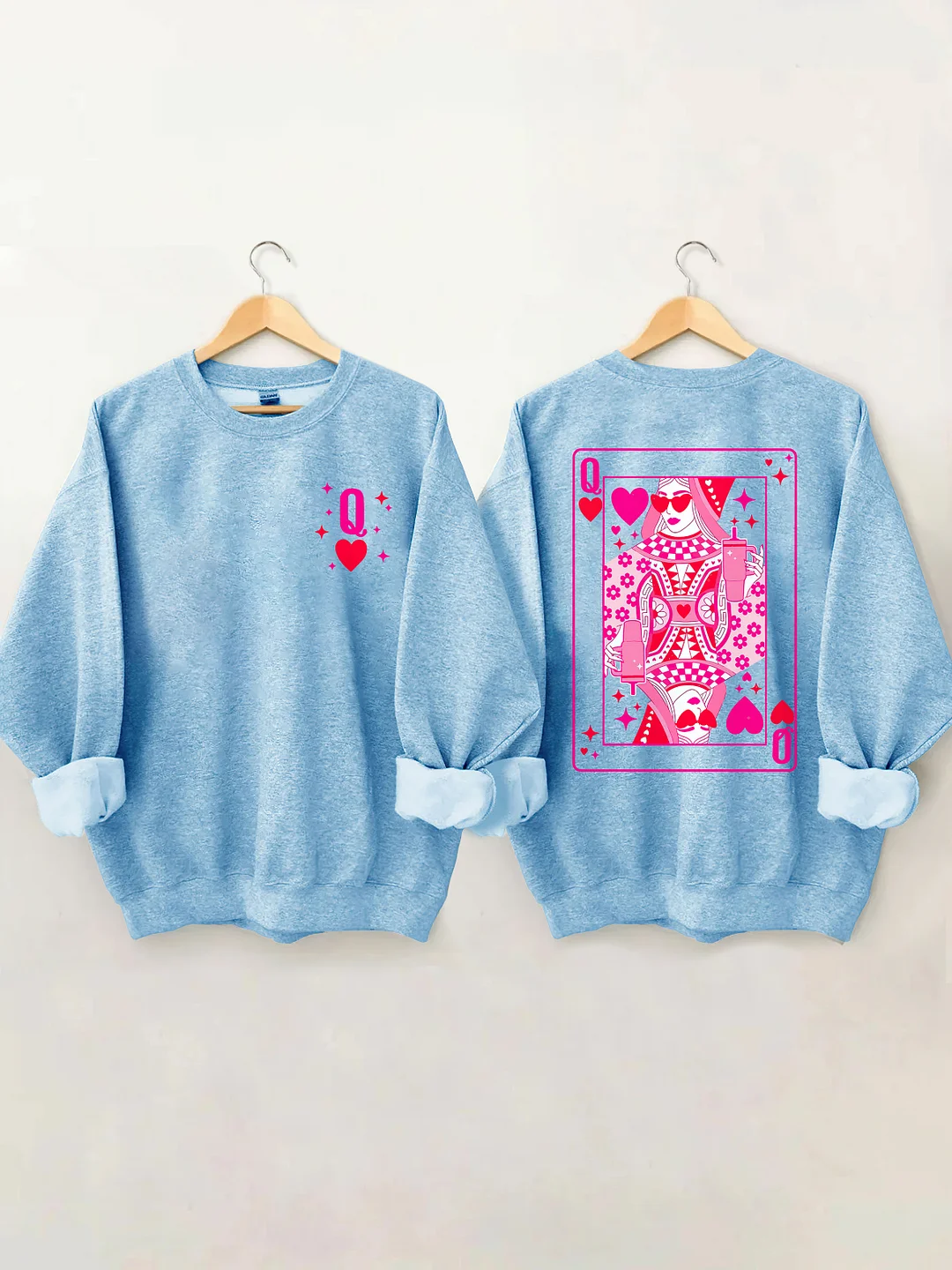  Queen Of Hearts Valentine's Day Sweatshirt 