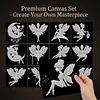 12Pcs DIY Pearl Painting Butterfly Fairy for Home Wall Decor(15x15cm)