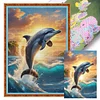 (Multi-Style) Marine Life-11CT Stamped Cross Stitch  40*50cm/15.75*19.69in