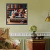 (US Local)Paint By Numbers Kit On Canvas DIY Oil Art Little Dragon Sleep On Book 40x40cm