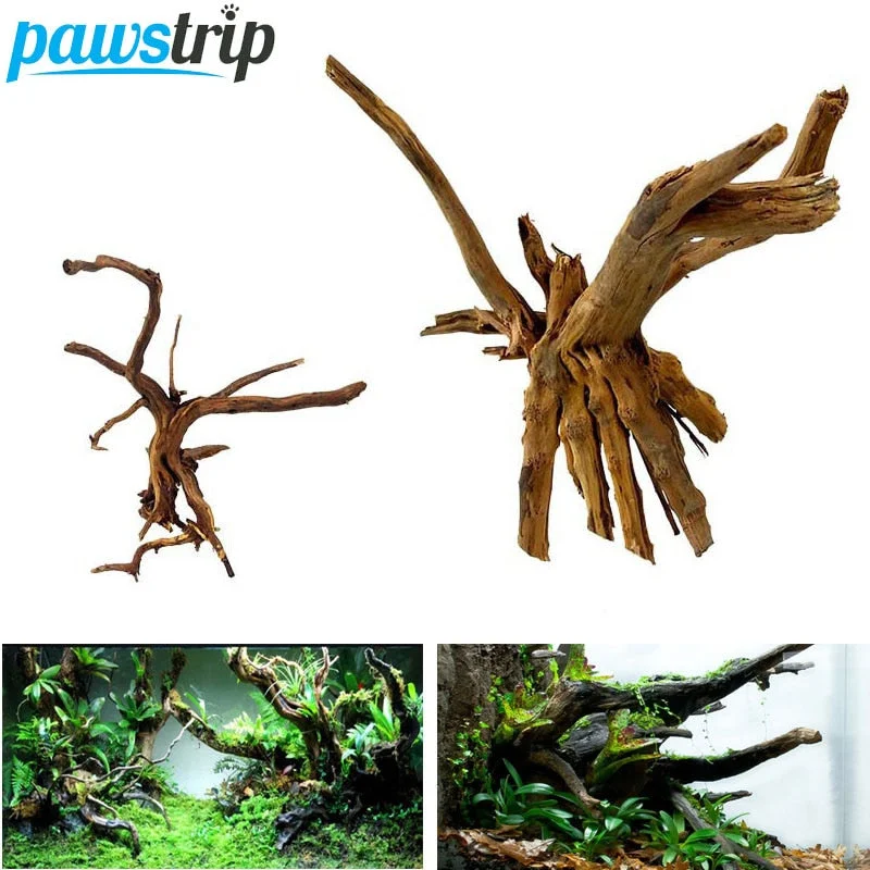 1PC Fish Tank Driftwood Wood Natural Trunk Aquarium Driftwood Fish Tank Plant Aquarium Decoration Wood Stump Cuckoo Root Tree