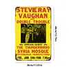 Stevie Ray Vaughan and Double Trouble 1986 Concert Tour - Vintage Metal Signs - 20*30cm/30*40cm - Music