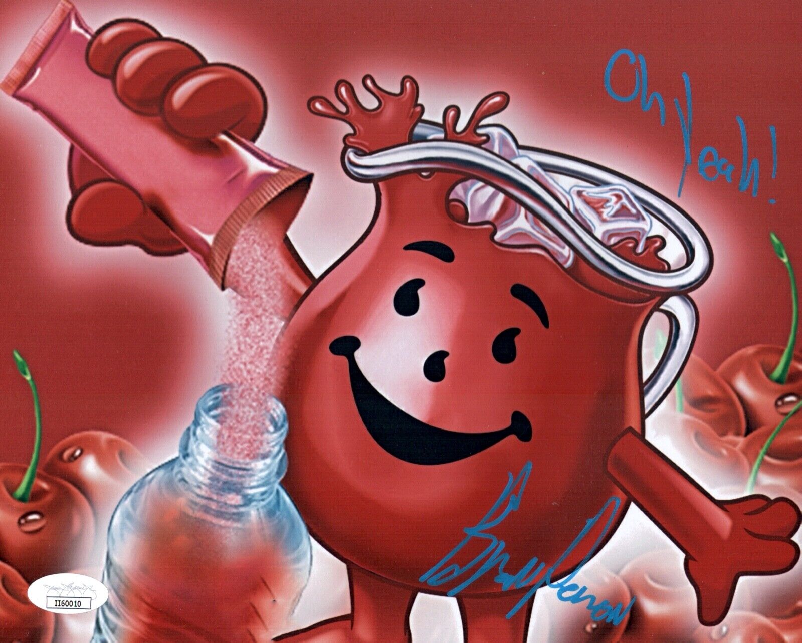 BROCK POWELL Signed 8x10 Photo Poster painting KOOL-AID MAN Autograph OH Yeah! JSA COA Cert