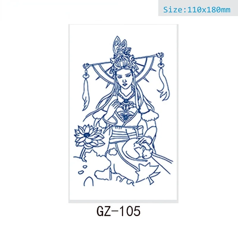 Net Red Herbal Juice Semi-permanent Waterproof Sweat-proof Tattoo Masking Scar Tattoo Sticker Herbal Juice Tattoo Sticker