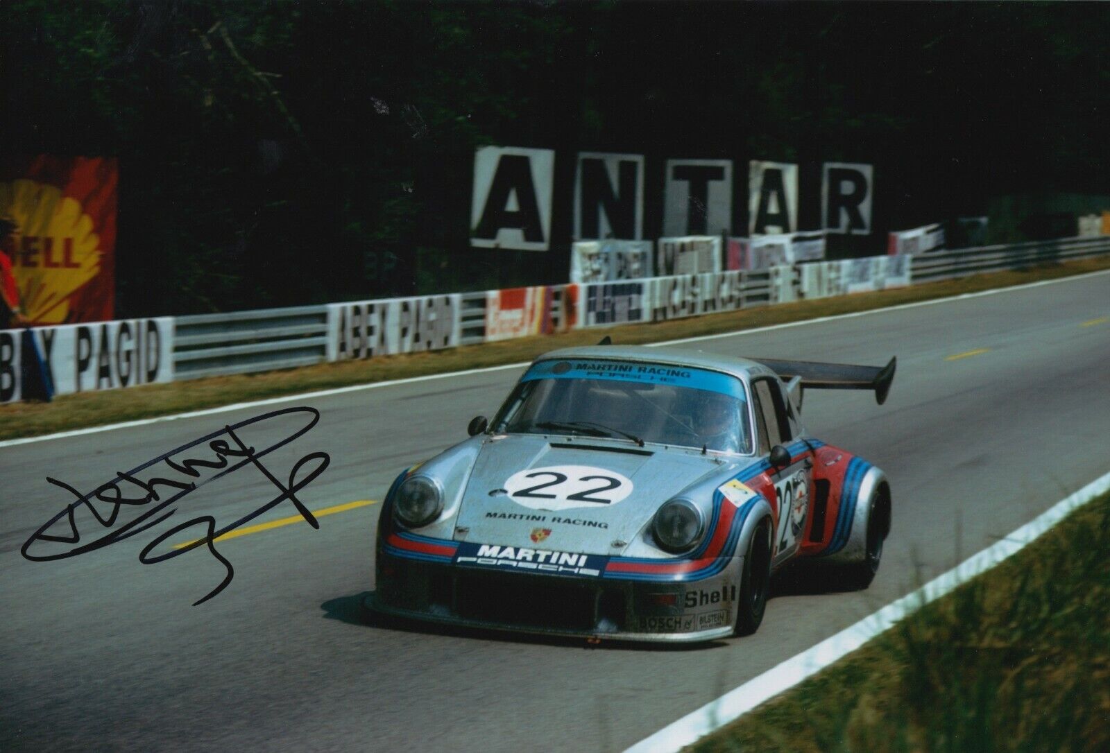 Gijs van Lennep Hand Signed 12x8 Photo Poster painting - Porsche - Le Mans Autograph 6.