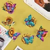 6Pcs Diamond Painting Acrylic Sunflower Buttefly Wall Clips for Poster Photo Light